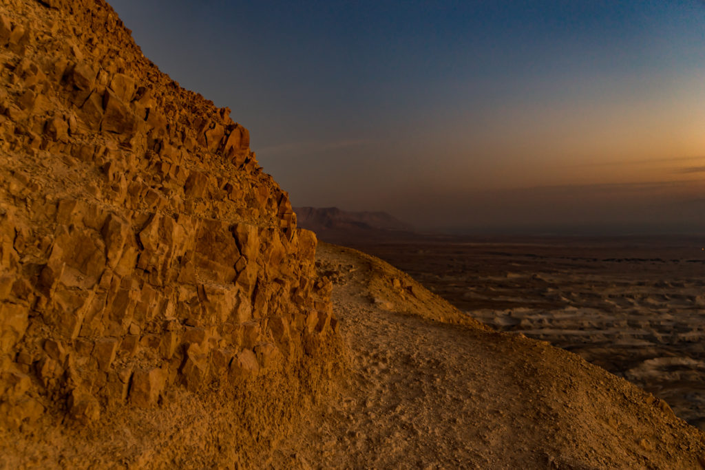 Snake path to Masada in Israel