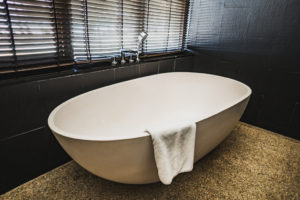 Bathroom at the Junior Suite Room, Meritus Pelangi Beach Resort and Spa, Langkawi, Malaysia