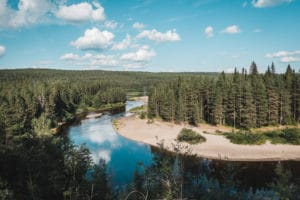 Hiking Karhunkierros Trail, Finland