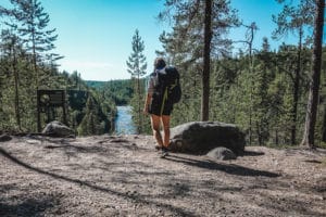Hiking Karhunkierros Trail, Finland