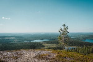 Hiking Karhunkierros Trail, Finland