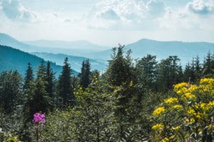 Hiking up to Lysá Hora