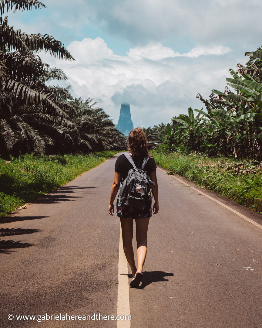 Viewpoint of Pico Cão Grande, São Tomé and Príncipe