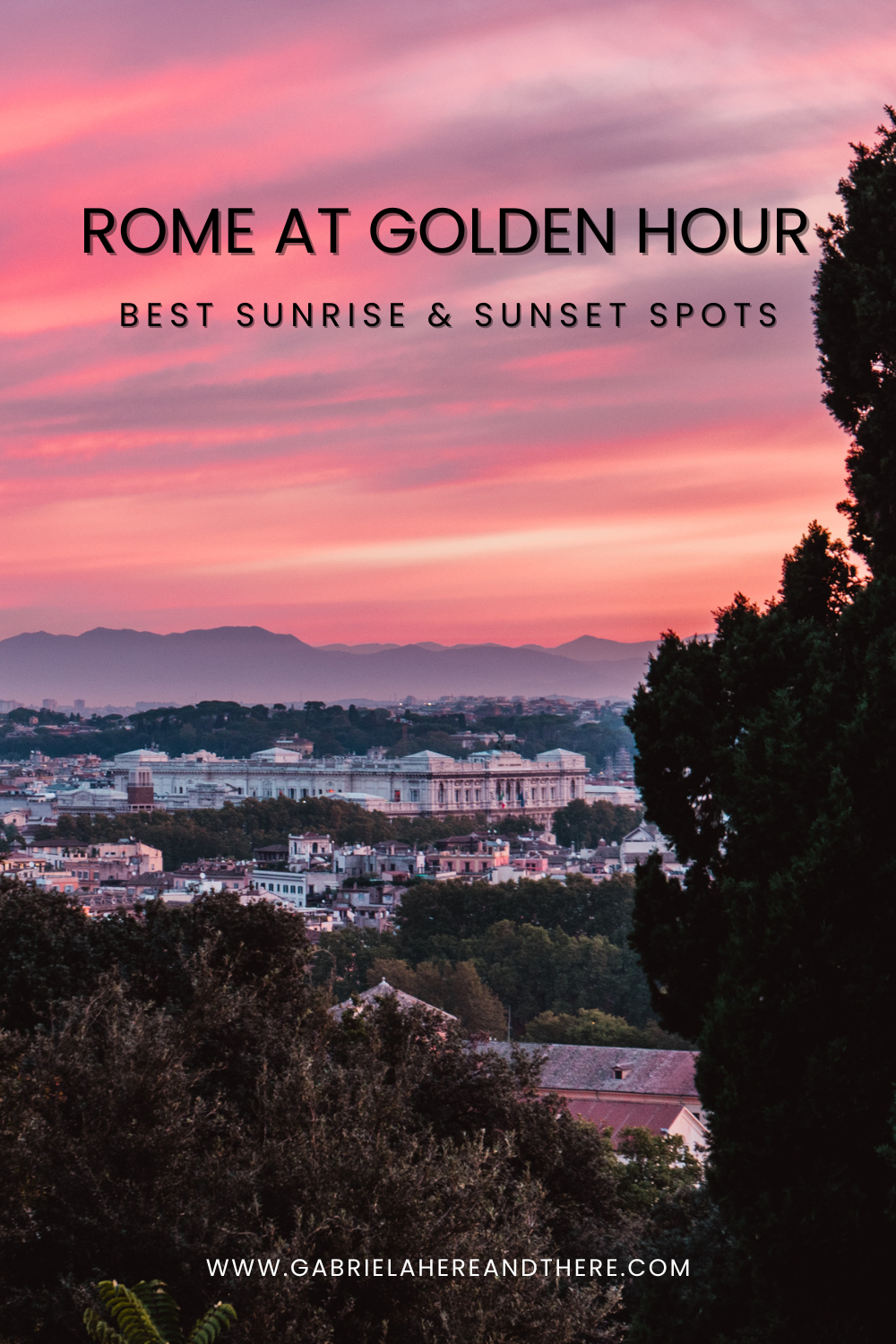 Rome at golden hour