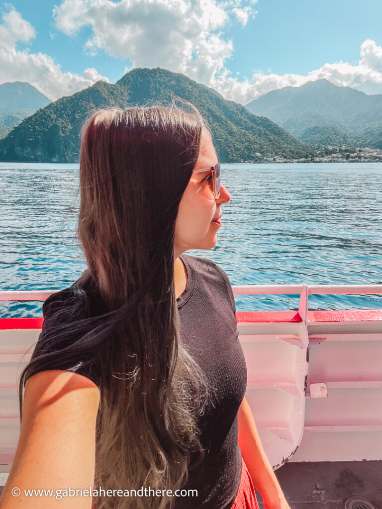 Taking a ferry between Dominica and Martinique