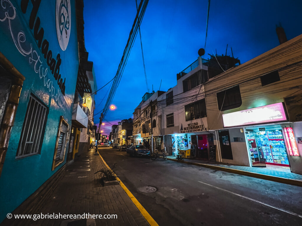 Paracas at night, Peru