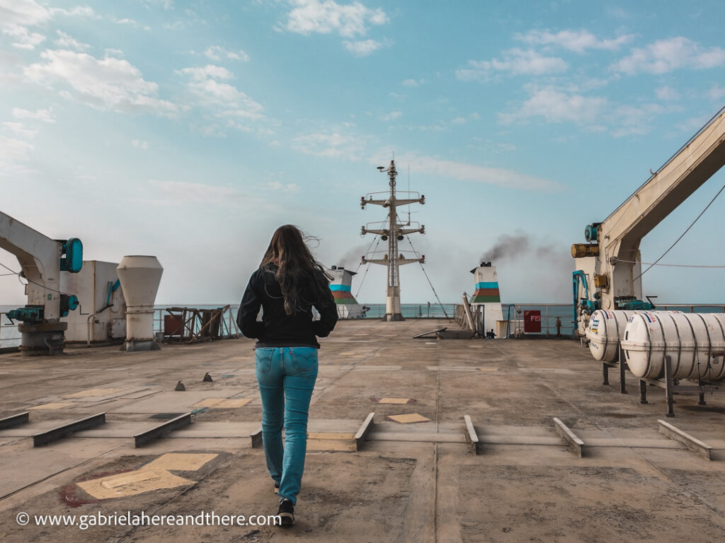 Taking a cargo ship from Azerbaijan to Turkmenistan