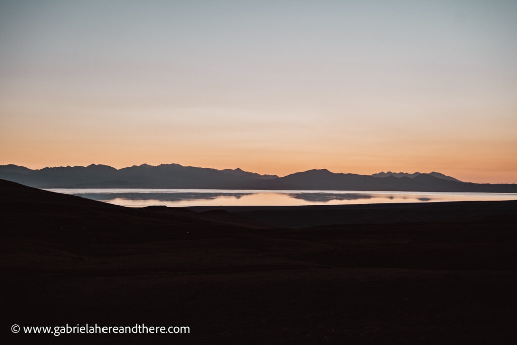 Sunset at Song Kul, Kyrgyzstan
