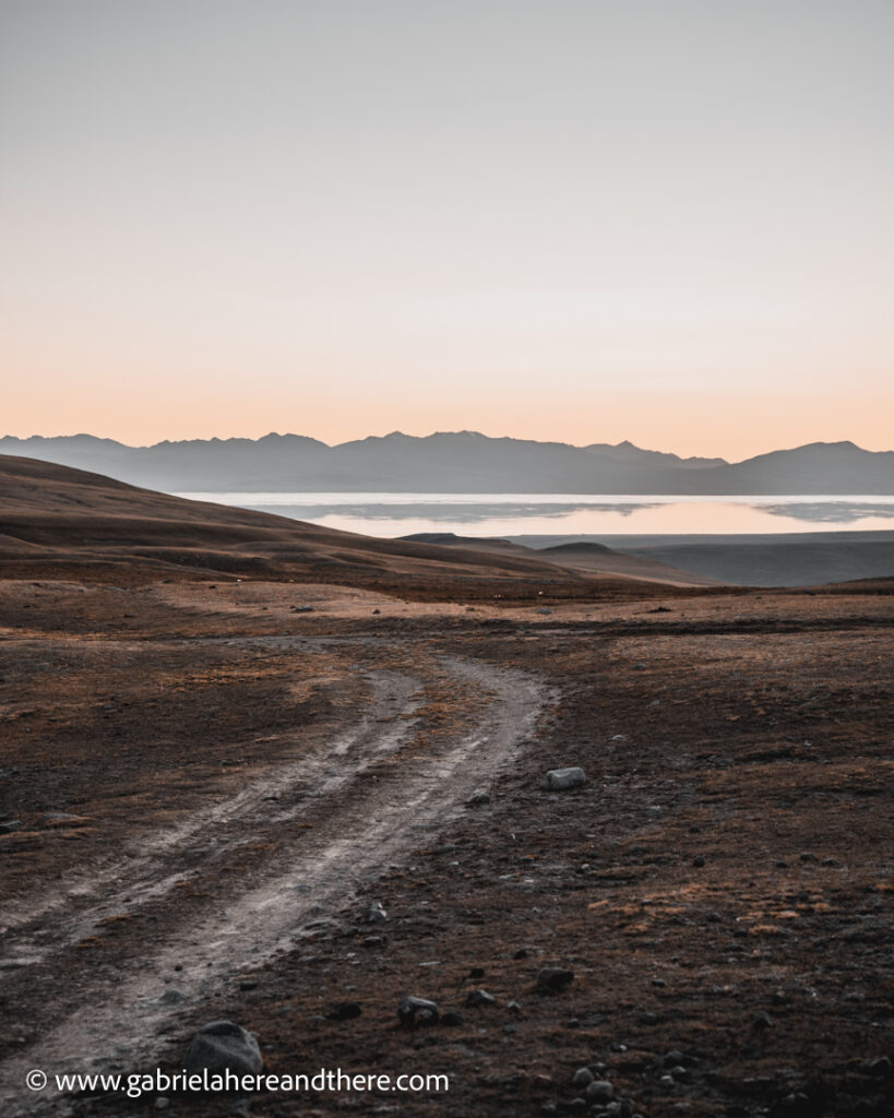 The road from Kochkor to Song Kul, Kyrgyzstan
