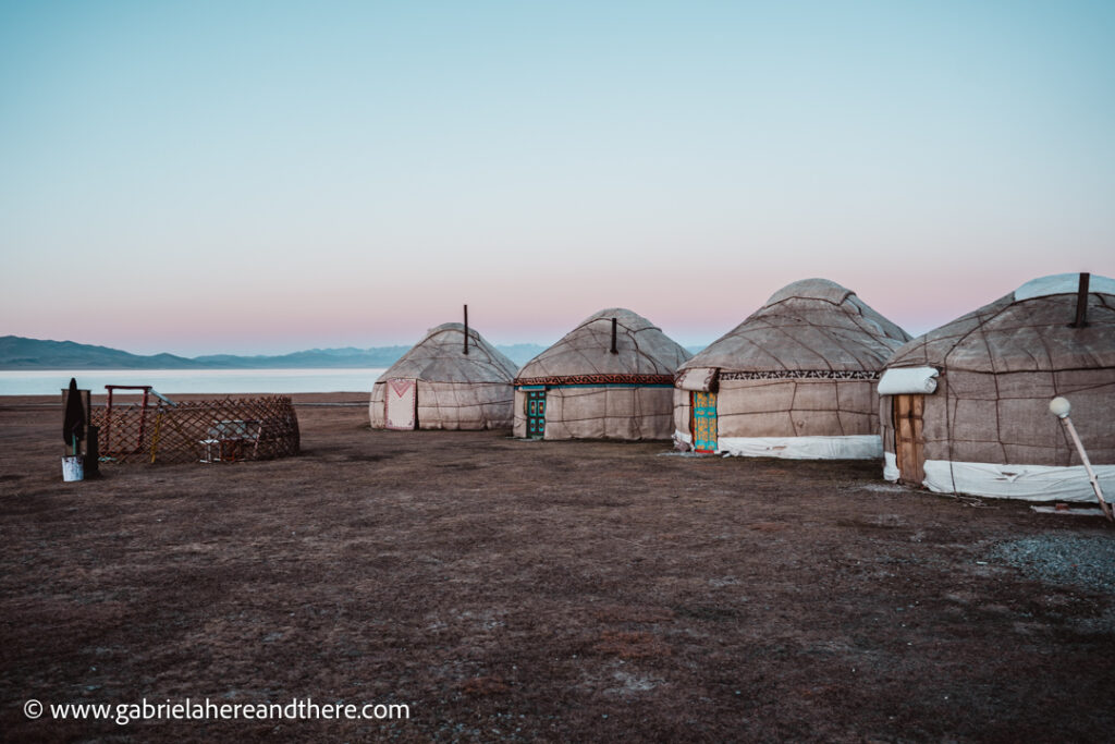 Yurt camp at Song Kul, Kyrgyzstan