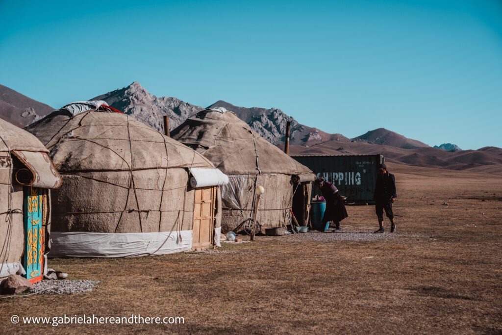 Yurt camp at Song Kul, Kyrgyzstan