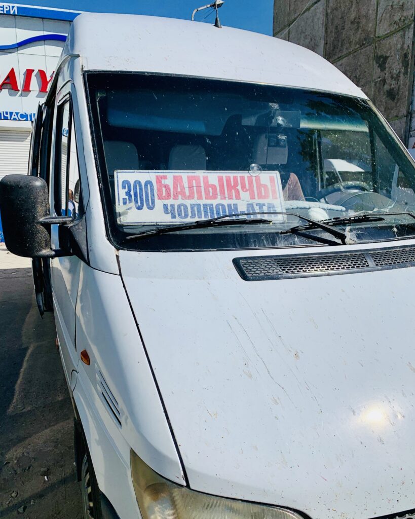 Marshrutka in Karakol, Kyrgyzstan