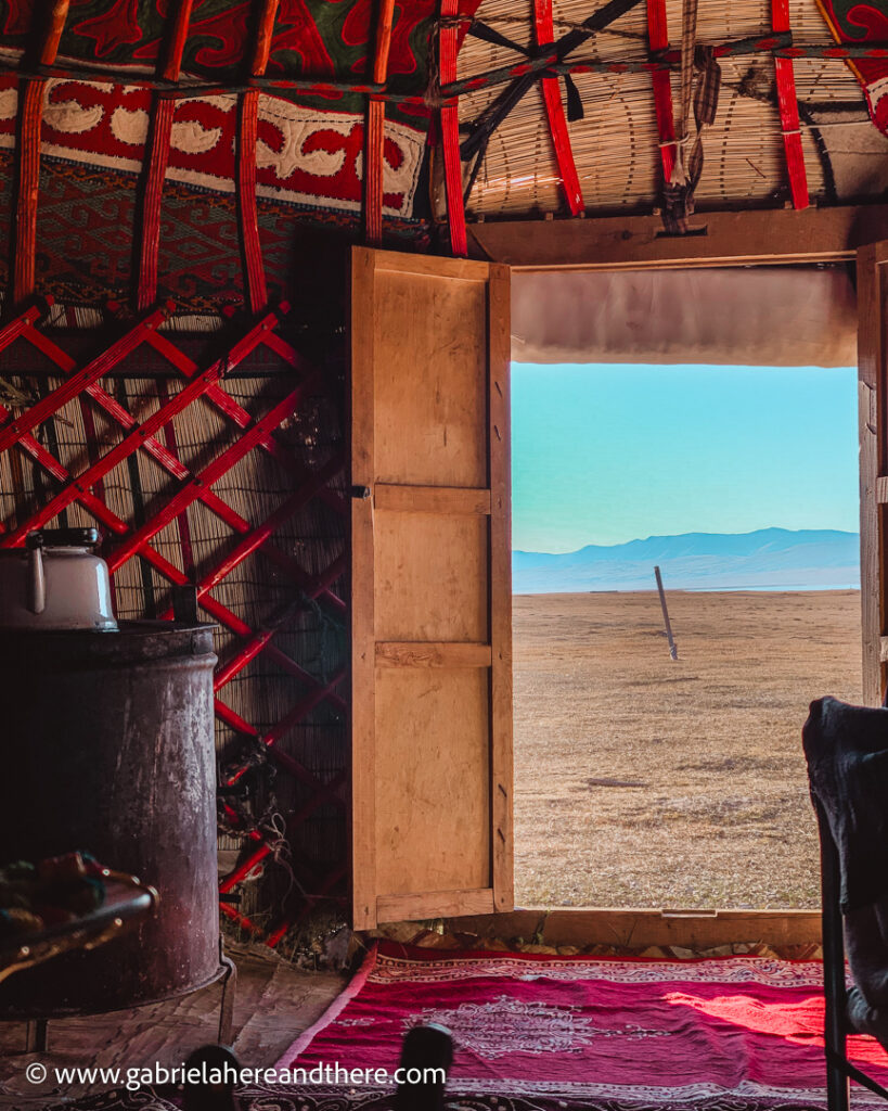 Yurt camp at Song Kul, Kyrgyzstan